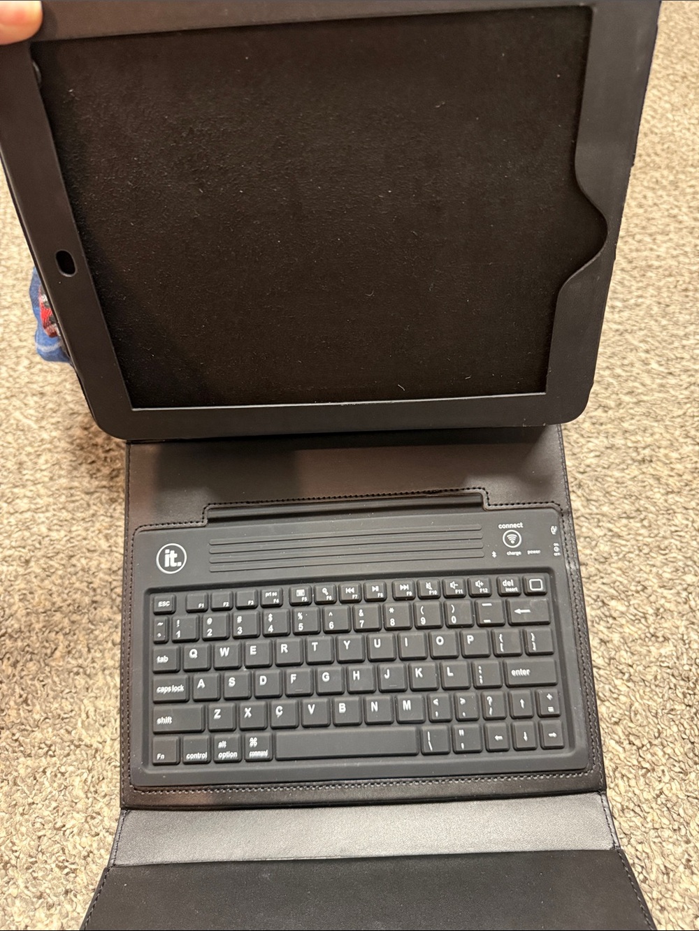 Keyboard case Black Bluetooth Keyboard Folio for Tablets